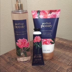 Lot of 3 Bath and Body Works Perfect Peony